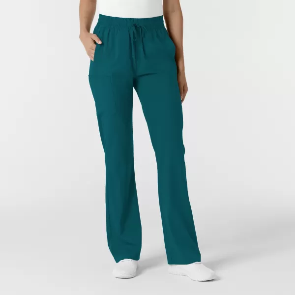 Pantaloni uniforma medicala, Wink Boundless, 5251, Culoare: Caribbean Blue, Marime: M, 
