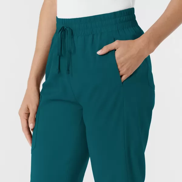 Pantaloni uniforma medicala, Wink Boundless, 5251, Culoare: Caribbean Blue, Marime: 2XS, , 7 image