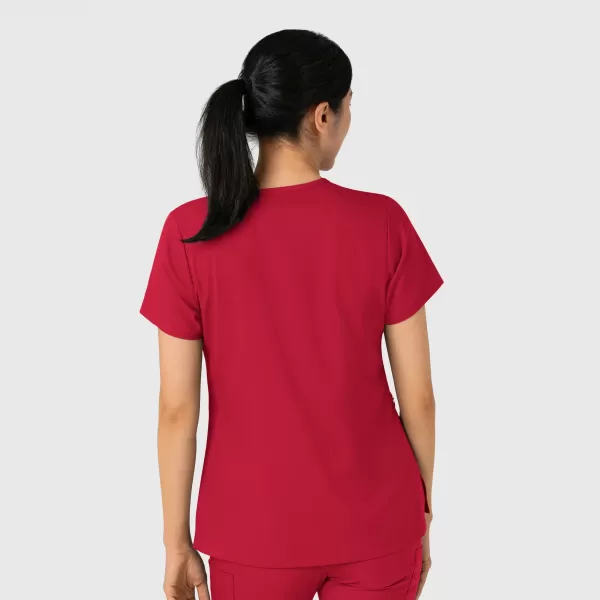 Bluza uniforma medicala, Wink Boundless, 6151, Culoare: Red, Marime: 2XS, , 7 image