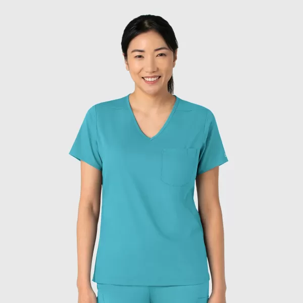 Bluza uniforma medicala, Wink Boundless, 6151, Culoare: Teal, Marime: L, 