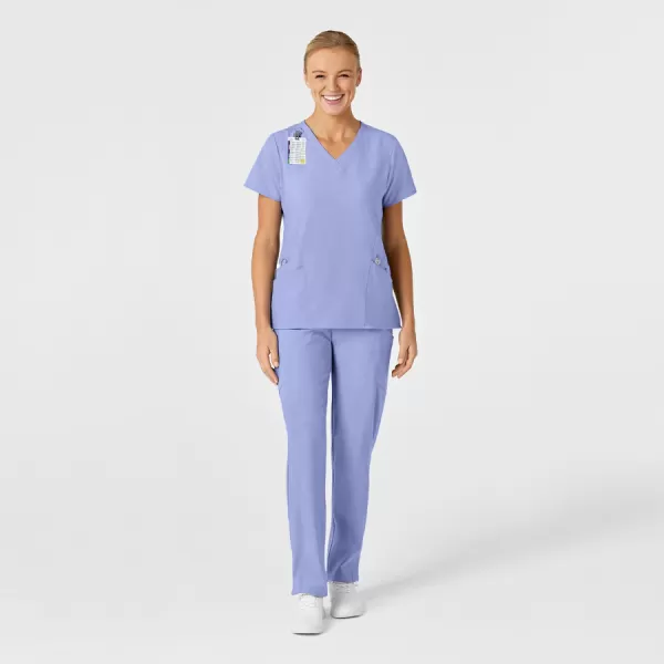 Bluza uniforma medicala, Wink W123, 6155, Culoare: Ceil, Marime: 2XS, , 2 image