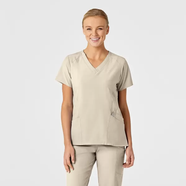 Bluza uniforma medicala, Wink W123, 6155, Culoare: Khaki, Marime: L, 