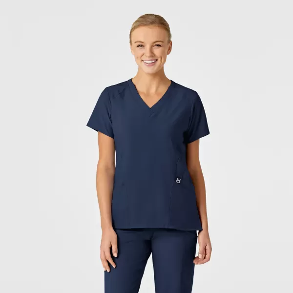Bluza uniforma medicala, Wink W123, 6155, Culoare: Navy, Marime: M, 
