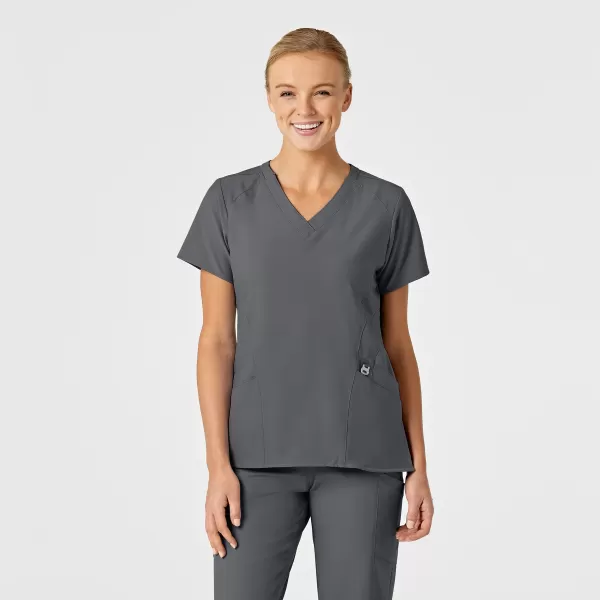 Bluza uniforma medicala, Wink W123, 6155, Culoare: Pewter, Marime: 2XS, 