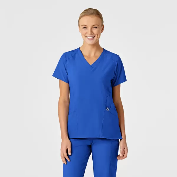 Bluza uniforma medicala, Wink W123, 6155, Culoare: Royal Blue, Marime: 3XL, 