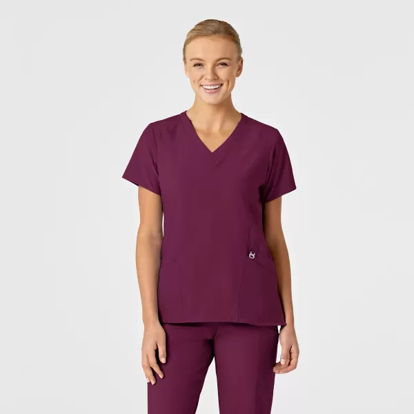 Bluza uniforma medicala, Wink W123, 6155, Culoare: Wine, Marime: M, 