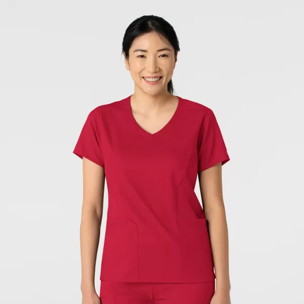 Bluza uniforma medicala, Wink Boundless, 6251, Culoare: Red, Marime: M, 