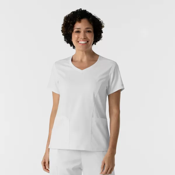 Bluza uniforma medicala, Wink Boundless, 6251, Culoare: White, Marime: XS, 
