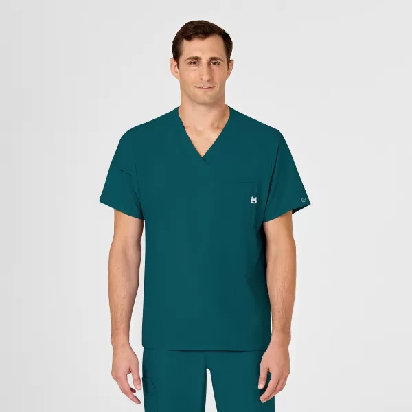Bluza uniforma medicala, Wink W123, 6355, Culoare: Caribbean Blue, Marime: M, 