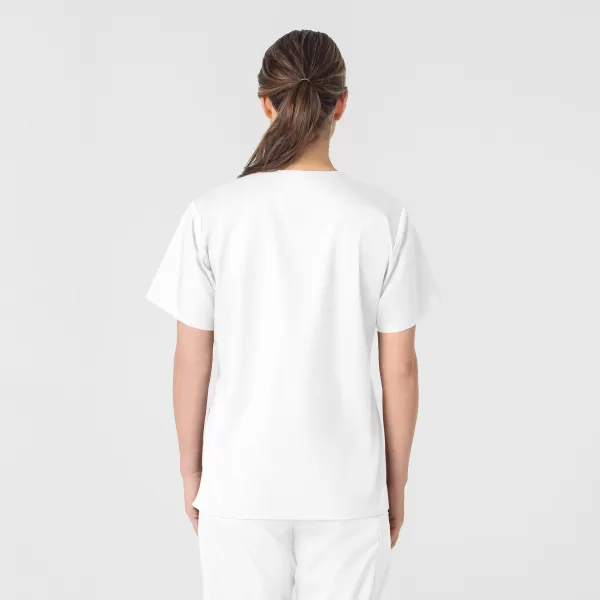 Bluza uniforma medicala, WonderWork 101, Culoare: White, Marime: 2XS, , 2 image