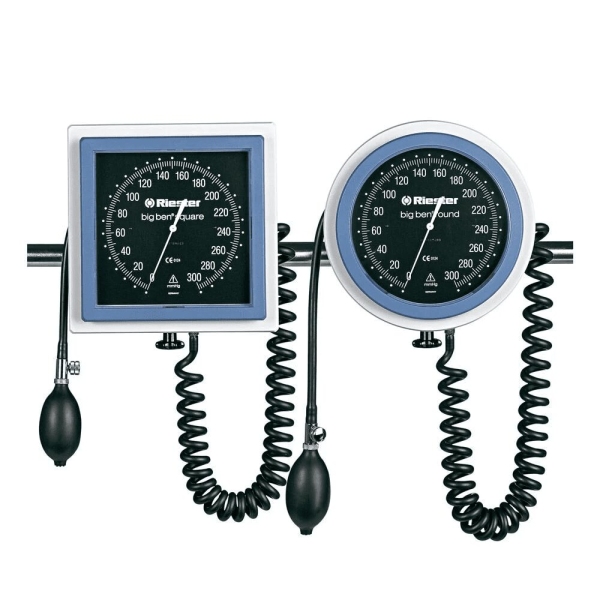 Tensiometru mecanic Big-Ben Riester, fixare sina, cadran rotund, 