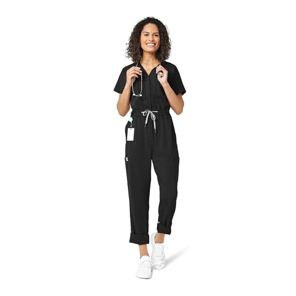 Salopeta medicala, Wink, 3134, Culoare: Black, Marime: XL, 