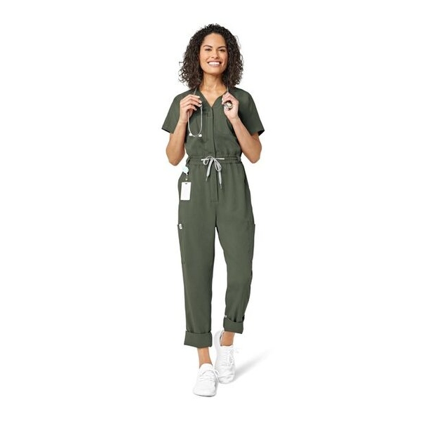 Salopeta medicala, Wink, 3134, Culoare: Olive, Marime: L, 