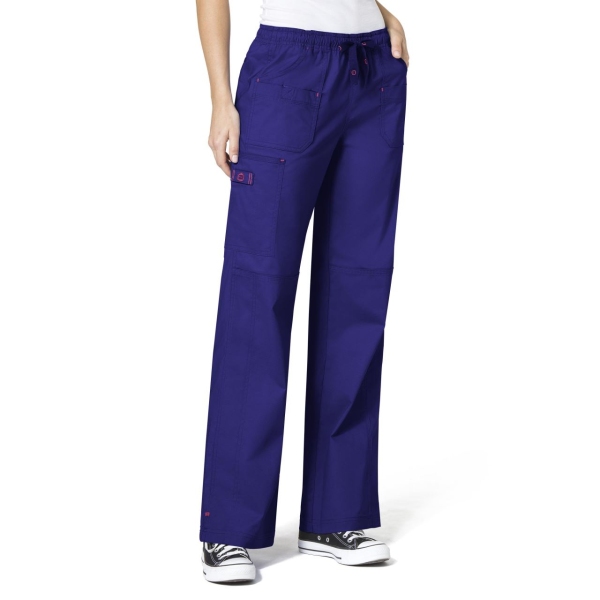 Pantaloni uniforma medicala, Wink FLEX 5108, Culoare: Grape, Marime: M, 