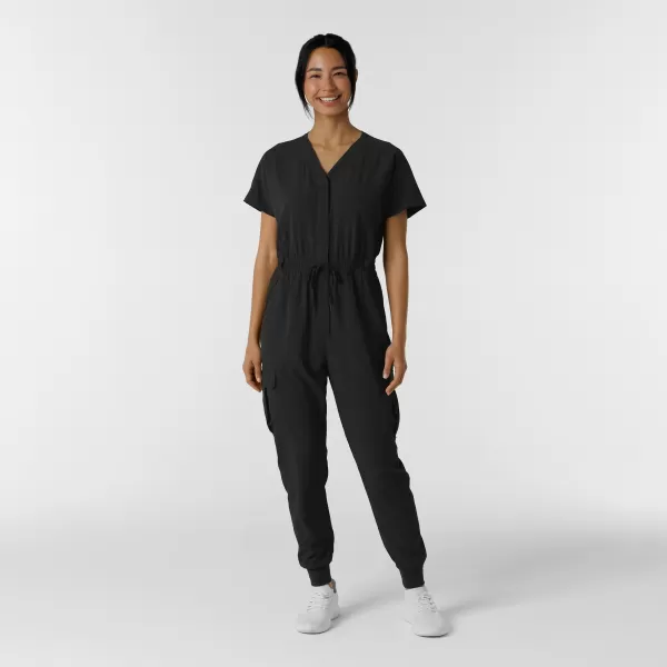 Salopeta medicala, dama, Wink Renew, 3234, Culoare: Black, Marime: XS, 