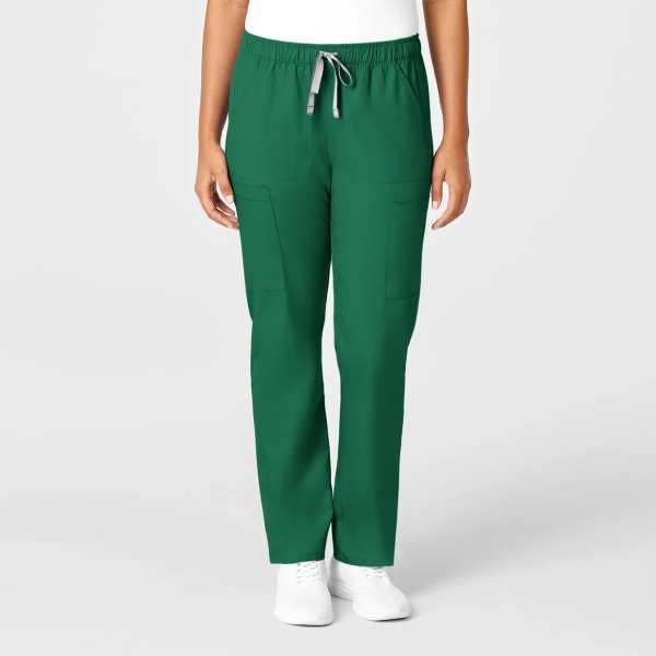Pantaloni uniforma medicala, WonderWork, 505, Culoare: Hunter, Marime: M, 