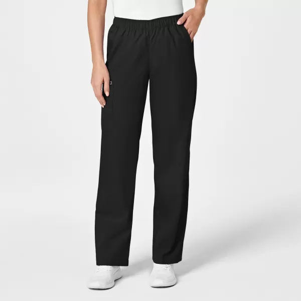 Pantaloni uniforma medicala, Wink WonderWork, 501, Culoare: Black, Marime: 2XL, 