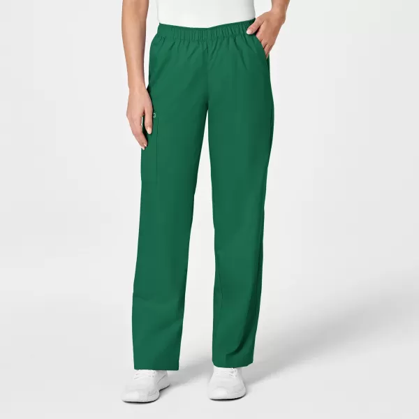 Pantaloni uniforma medicala, Wink WonderWork, 501, Culoare: Hunter, Marime: XL, 