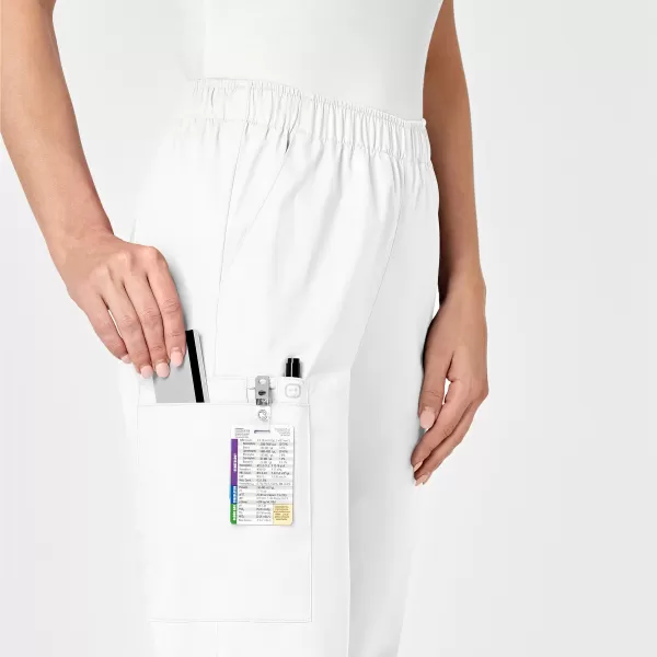 Pantaloni uniforma medicala, WinkWork, 501, Culoare: White, Marime: XL, , 6 image