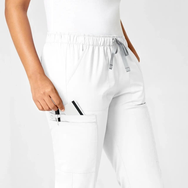 Pantaloni uniforma medicala, Wink Work, 505, Culoare: White, Marime: XS, , 6 image
