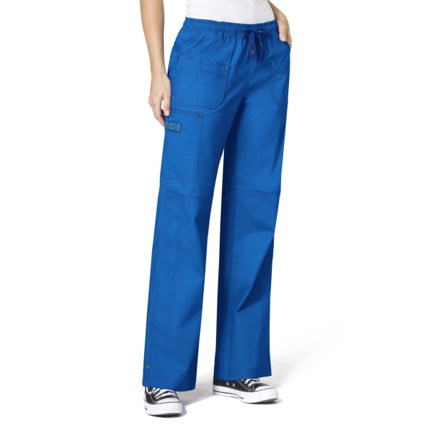 Pantaloni uniforma medicala, Wink FLEX 5108, Culoare: Royal Blue, Marime: XL, 