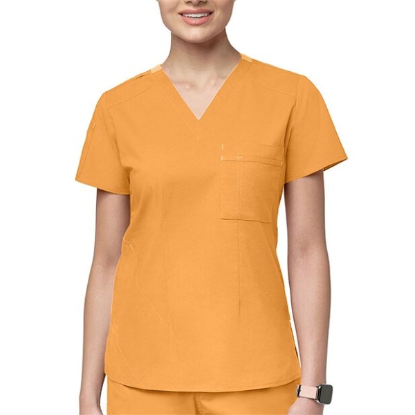 Bluza uniforma medicala, Wink FLEX, 6218, Culoare: Mango, Marime: XS, 