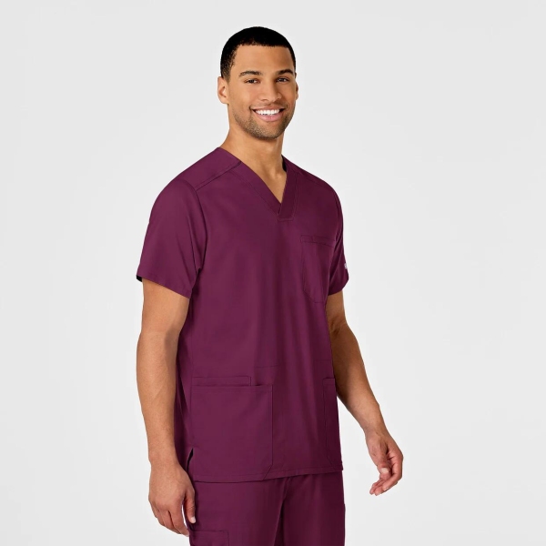 Bluza uniforma medicala, Wink PRO, 6819, Culoare: Wine, Marime: M, , 3 image
