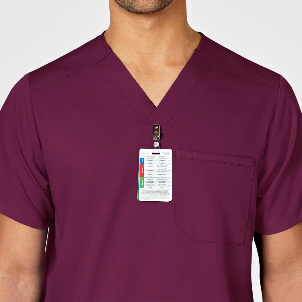 Bluza uniforma medicala, Wink PRO, 6819, Culoare: Wine, Marime: L, , 6 image