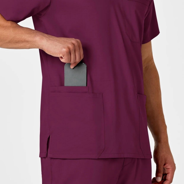 Bluza uniforma medicala, Wink PRO, 6819, Culoare: Wine, Marime: S, , 7 image