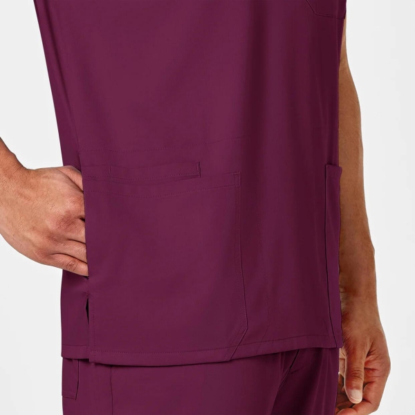 Bluza uniforma medicala, Wink PRO, 6819, Culoare: Wine, Marime: S, , 8 image
