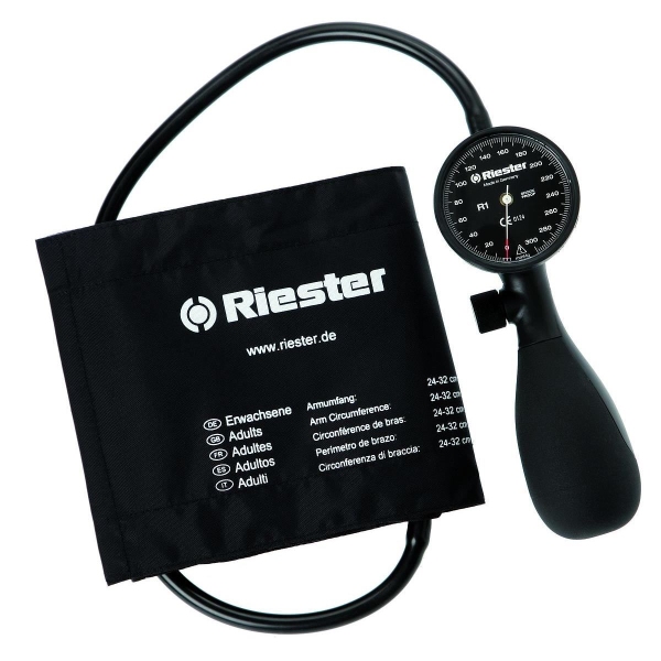 Tensiometru mecanic Riester Shock-proof, negru, 