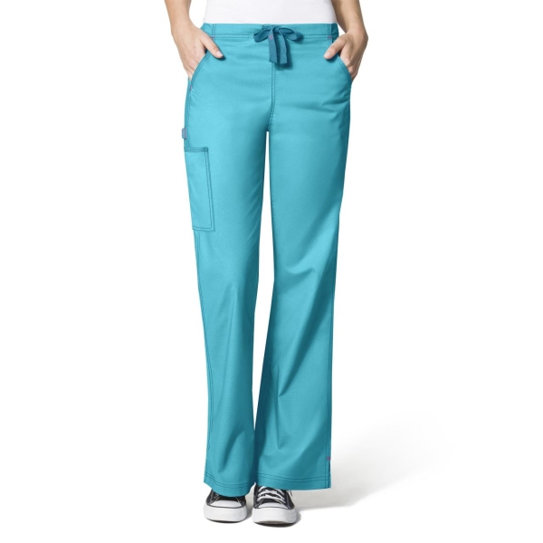 Pantaloni uniforma medicala, Wink Flex, 5308, Culoare: Aqua, Marime: M, 