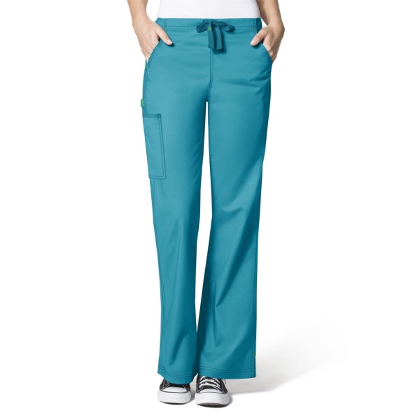 Pantaloni uniforma medicala, Wink Flex, 5308, Culoare: Teal, Marime: L, 