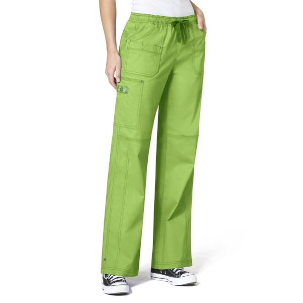 Pantaloni uniforma medicala, Wink FLEX 5108, Culoare: Apple Green, Marime: 2XS, 