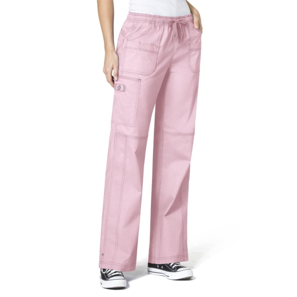 Pantaloni uniforma medicala, Wink FLEX 5108, Culoare: Pink RBS, Marime: L, 