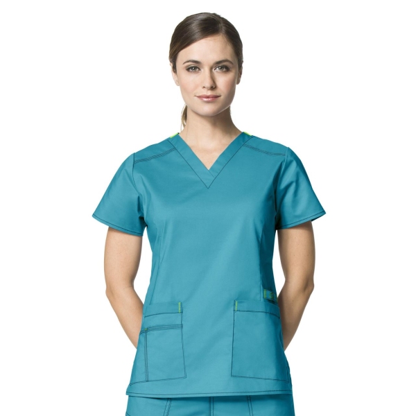 Bluza uniforma medicala, Wink FLEX, 6108, Culoare: Teal, Marime: XS, 