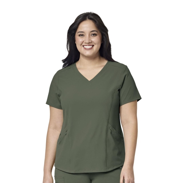 Bluza uniforma medicala, Wink Renew, 6134, Culoare: Olive, Marime: S, 