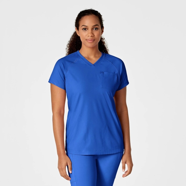Bluza uniforma medicala, Wink Renew, 6534, Culoare: Royal Blue, Marime: XS, 