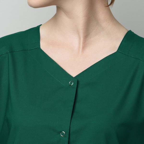 Bluza uniforma medicala, WORK, 200, Culoare: Hunter, Marime: L, , 3 image