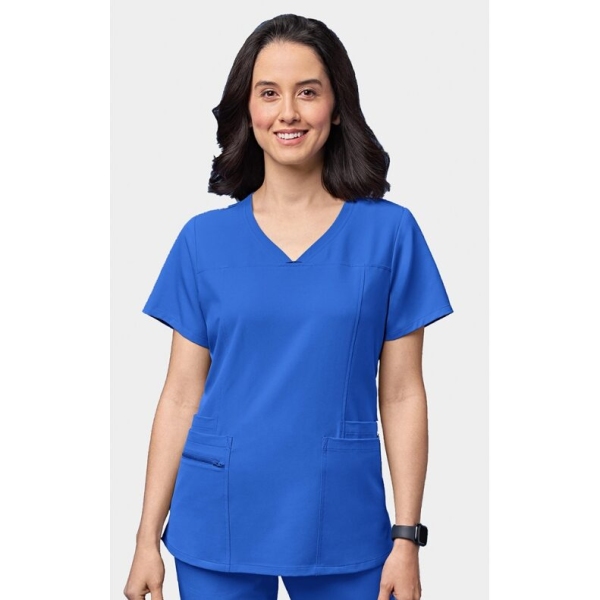 Bluza uniforma medicala, Wink Thrive, 6322, Culoare: Royal Blue, Marime: M, 