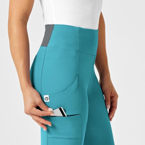 Pantaloni uniforma medicala, Wink Renew, 5134, Culoare: Teal, Marime: XS, , 6 image