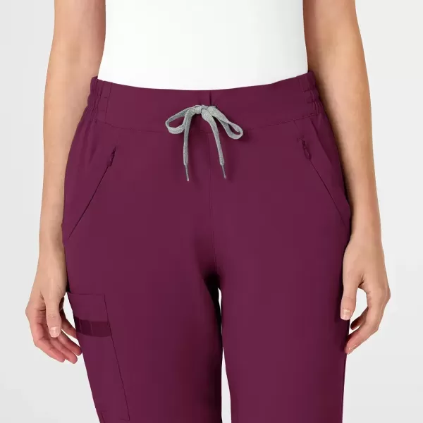 Pantaloni uniforma medicala, Wink Renew, 5234, Culoare: Wine, Marime: XS, , 3 image