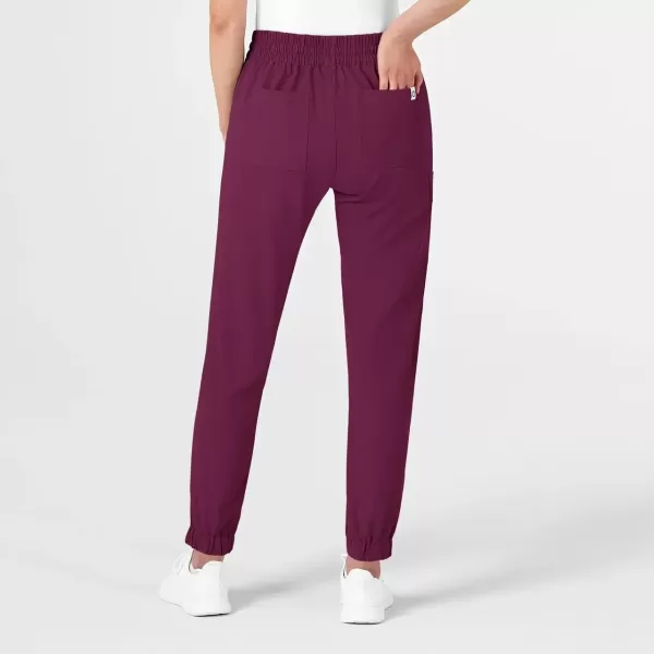 Pantaloni uniforma medicala, Wink Renew, 5234, Culoare: Wine, Marime: XS, , 7 image