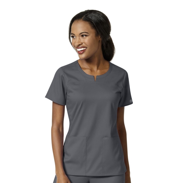Bluza uniforma medicala, Wink PRO, 6419, Culoare: Pewter, Marime: 3XL, 