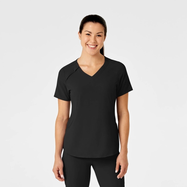 Bluza uniforma medicala, Wink Renew, 6234, Culoare: Black, Marime: S, 