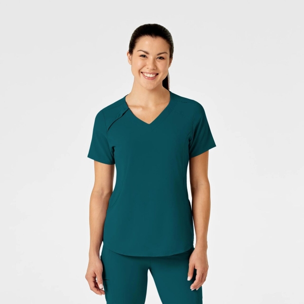 Bluza uniforma medicala, Wink Renew, 6234, Culoare: Caribbean Blue, Marime: M, 