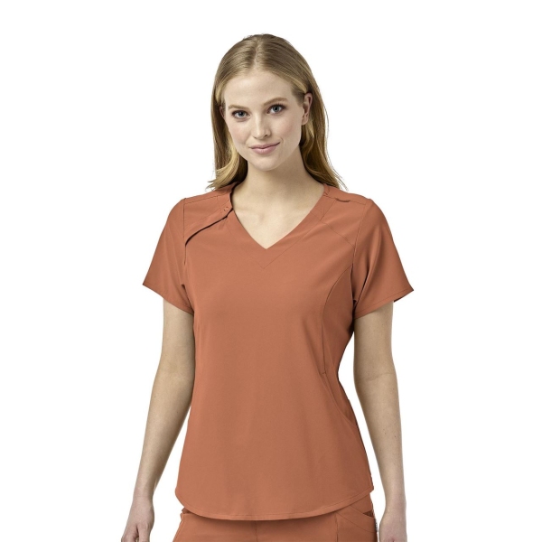 Bluza uniforma medicala, Wink Renew, 6234, Culoare: CLAY, Marime: L, 