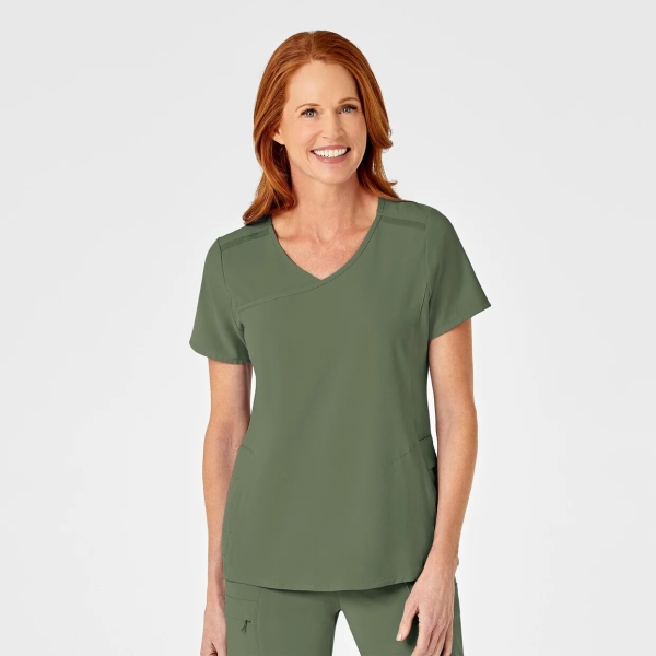 Bluza uniforma medicala, Wink Renew, 6334, Culoare: Olive, Marime: M, 