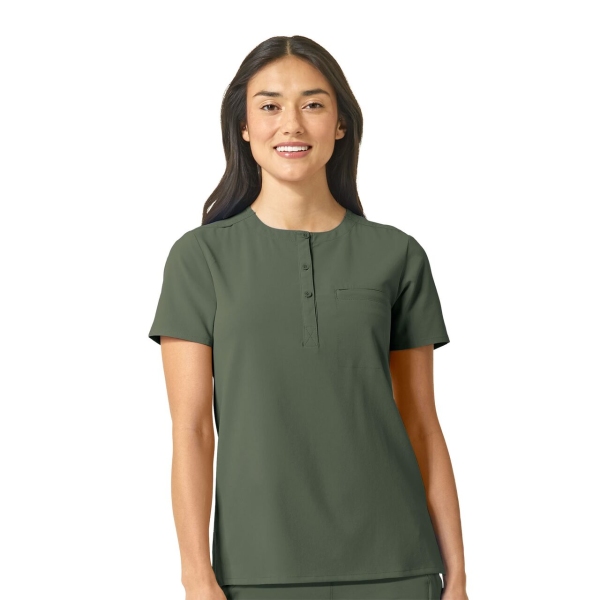 Bluza uniforma medicala, Wink Renew, 6434, Culoare: Olive, Marime: M, 