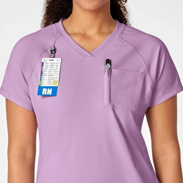Bluza uniforma medicala, Wink Renew, 6534, Culoare: VIOT, Marime: S, , 5 image